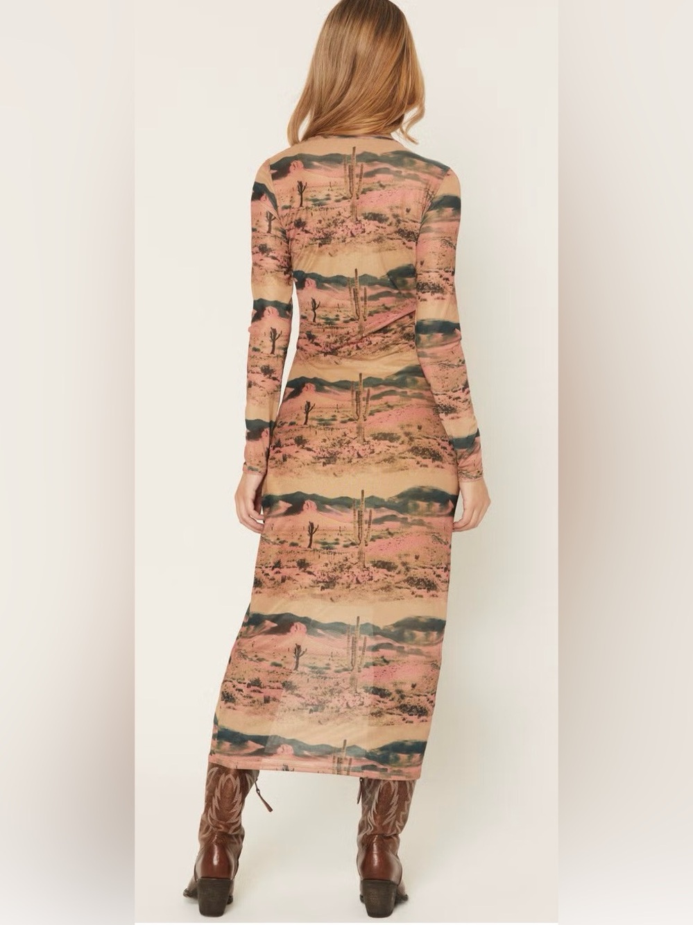 π€ Wrangler Retro Desert Print Maxi Dress | XL | NWT π€ - Picture 2 of 11